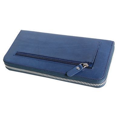 Барсетка-картхолдер з натуральної шкіри 419rs Beverly Hills Vip Collection, синя 419.N.BH.rs