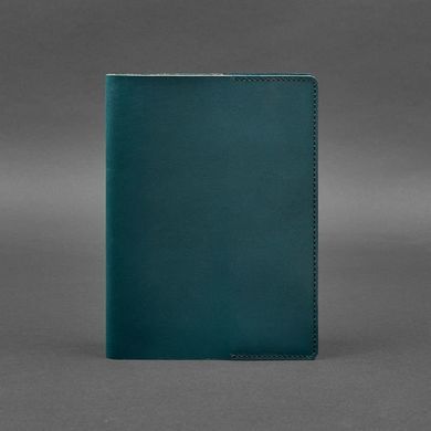Натуральна шкіряна обкладинка для блокнота 6.0 (софт-бук) зелена Blanknote BN-SB-6-malachite
