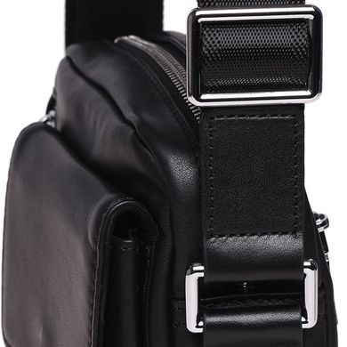 Мужская кожаная сумка Ricco Grande K16426-black