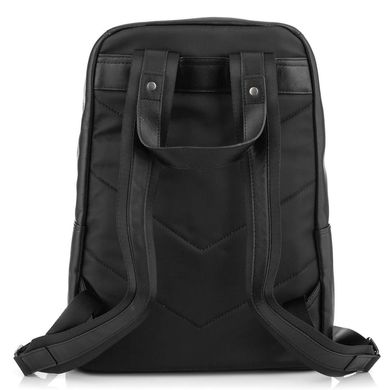 Городской мужской кожаный рюкзак для ноутбука Tiding Bag SM8-9525-3A Черный