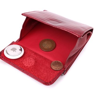 Лакированный женский кошелек из натуральной кожи Vintage sale_15042 Красный