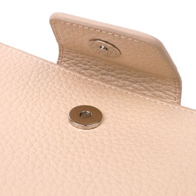 Відмінний жіночий гаманець з натуральної шкіри KARYA 21153 Молочний