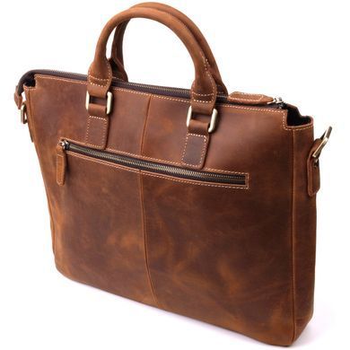 Шкіряний портфель для ноутбука роботи та документів Vintage 14066 Коричневий