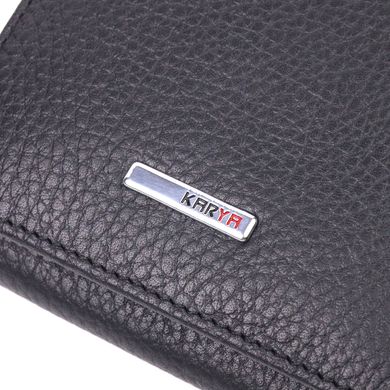 Комплектний жіночий гаманець з монетницею з натуральної шкіри KARYA 21382 Чорний