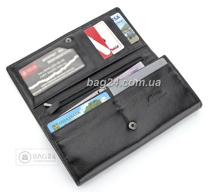 Добротний шкіряний гаманець для сучасних леді Albatross, Чорний