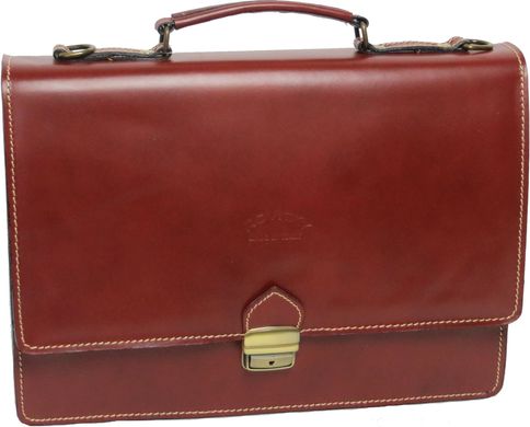 Чоловічий портфель зі шкіри Rovicky AWR-2-1 коричневий