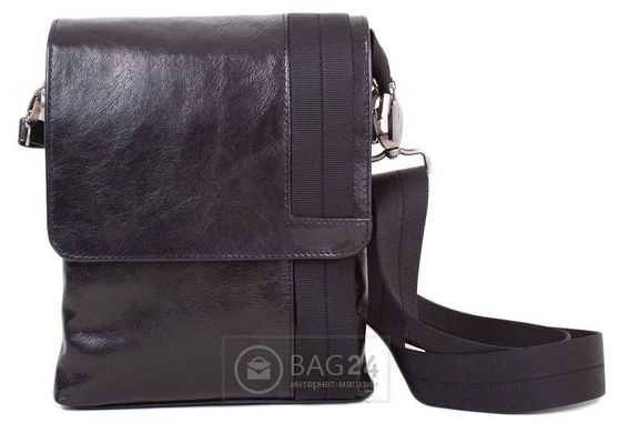 Эксклюзивная мужская кожаная сумка MIS MISS4130, Черный