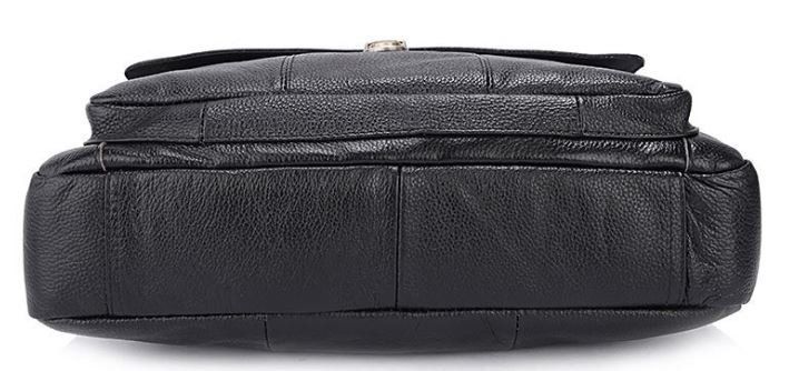 Портфель мужской кожаный с замком Vintage 14801 Черная
