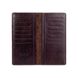 Ергономічний дизайнерський коричневий шкіряний гаманець на 14 карт, колекція "Mehendi Classic"