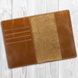 Обложка для паспорта янтарного цвета с натуральной кожи с отделением под карты