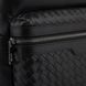 Чоловічий шкіряний рюкзак з плетінням Tiding Bag B3-8608A Чорний
