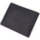 Добротное кожаное портмоне из винтажной кожи в два сложения Слава ЗСУ GRANDE PELLE 16734 Черный