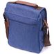 Цікава чоловіча сумка через плече із текстилю 21264 Vintage Синя
