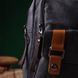 Практичная сумка-рюкзак с двумя отделениями из плотного текстиля Vintage 22162 Черный