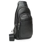 Мужской кожаный рюкзак Keizer K15021-black фото