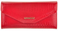 Добротний шкіряний жіночий гаманець червоного кольору BETH CAT 13701