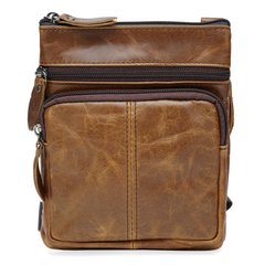 Мужская кожаная сумка Keizer K1701light-brown