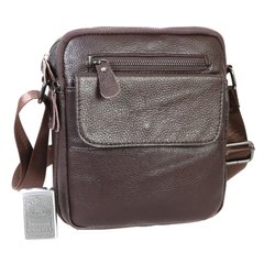 Чоловіча шкіряна сумка коричневого кольору Borsa Leather 100316-brown
