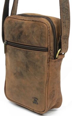 Вінтажна сумка з натуральної шкіри Always Wild LB05H коричневий