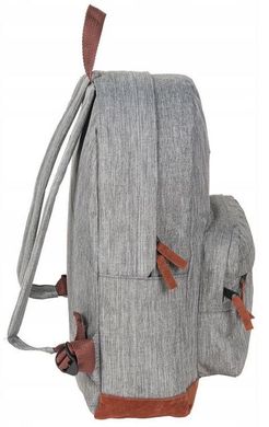 Легкий молодежный рюкзак 18L Paso серый