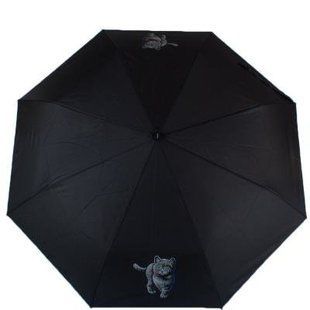 Зонт женский автомат DOPPLER (ДОППЛЕР), коллекция DERBY (ДЭРБИ) DOP744165C01 Черный