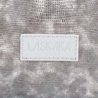 Жіноча сумка з якісного шкірозамінника LASKARA (Ласкарєв) LK-10249-silver-snake Сірий