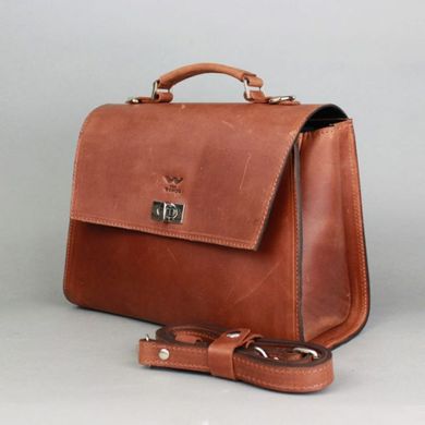 Женская кожаная сумка Classic светло-коричневая винтажная Blanknote TW-Classic-kon-crz