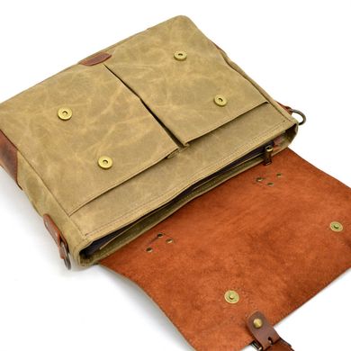 Мужская сумка-портфель водостойкий канвас и кожа RYc-3960-3md TARWA