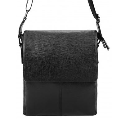 Чоловіча шкіряна сумка Borsa Leather 1t8871-black