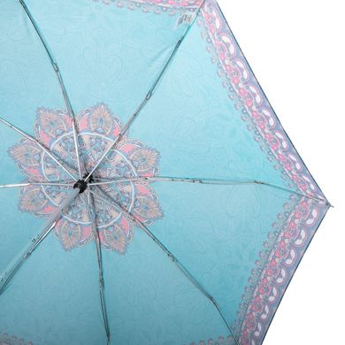 Зонт женский механический компактный облегченный ART RAIN (АРТ РЕЙН) ZAR5316-10 Бирюзовый
