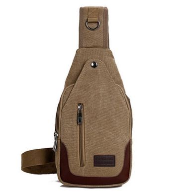 Рюкзак на одну шлейку коричневый Confident AT06-T-0658C Коричневый
