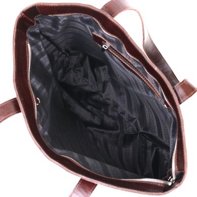Кожаная женская сумка-шоппер Shvigel 16370 Коричневый