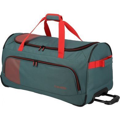 Дорожная сумка на колесах Travelite Basics L Green-Orange Зеленый TL9000277-82