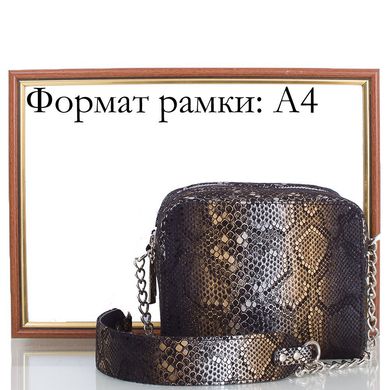 Жіноча дизайнерська шкіряна сумка GURIANOFF STUDIO (ГУР'ЯНОВ СТУДИО), колекція "CUBIBAQ" GG1505-16 Коричневий
