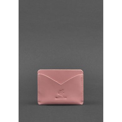 Женская кожаная визитница 5.0 розовая Blanknote BN-KK-5-pink-peach