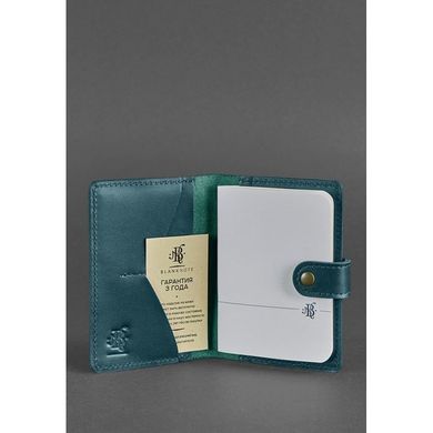 Обкладинка для паспорта 3.0 Малахіт - зелений Blanknote BN-OP-3-malachite