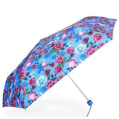 Зонт женский компактный облегченный супертонкий механический FULTON (ФУЛТОН) FULL553-English-rose Синий