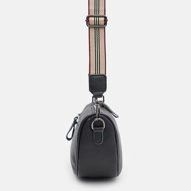 Женская кожаная сумка Borsa Leather K18569bl-black