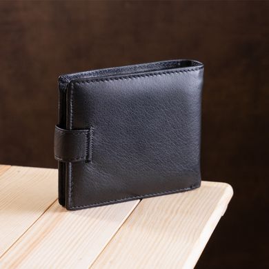 Превосходный мужской бумажник ST Leather 18834 Черный