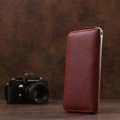 Універсальний клатч-гаманець для жінок ST Leather 18935 Темно-червоний