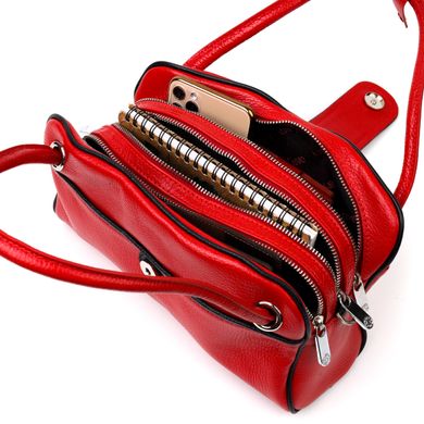 Красива маленька сумка жіноча KARYA 20859 шкіряна Червоний