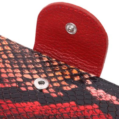 Лакированный женский кожаный кошелек с тиснением под змею KARYA 21338 Разноцветный
