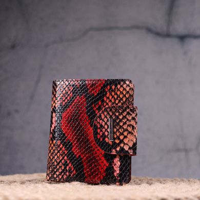 Лакований жіночий гаманець з тисненням під змію KARYA 21338 Різнокольоровий