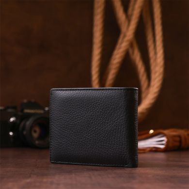 Мужской купюрник ST Leather 18305 (ST159) кожаный Черный