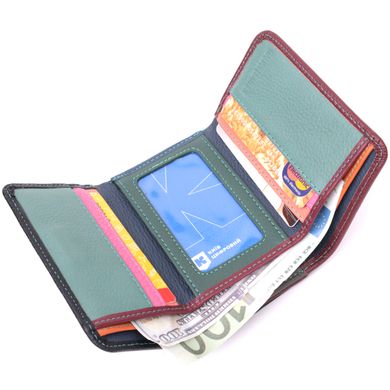 Удобный кошелек для девушек из натуральной кожи ST Leather 22497 Разноцветный