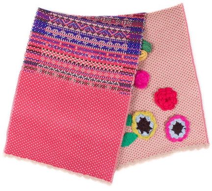 Двусторонний шерстяной шарф для женщин ETERNO W0202, Розовый