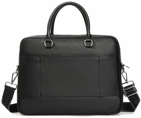 Класична чоловіча сумка для документів чорна Royal Bag RB-015A Чорний