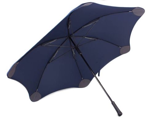 Протиштормова парасолька-тростина чоловіча механічна з великим куполом BLUNT (Блант) Bl-xl-2-navy Синя