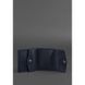 Натуральный кожаный кошелек 2.1 темно-синий Краст Blanknote BN-W-2-1-navy-blue