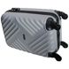 Пластикова валіза для ручної поклажі Chicago 18" Vip Collection срібло CGO.18.Silver